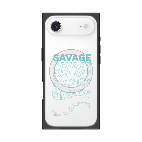 プレミアムスクエアケース with MagSafe［ SAVAGE Blue ］