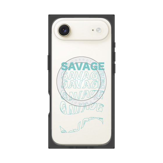 プレミアムスクエアケース with MagSafe［ SAVAGE Blue ］
