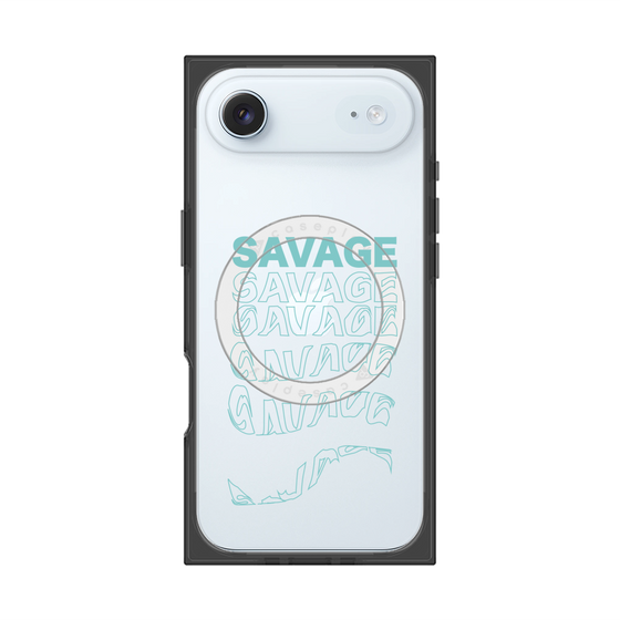 プレミアムスクエアケース with MagSafe［ SAVAGE Blue ］