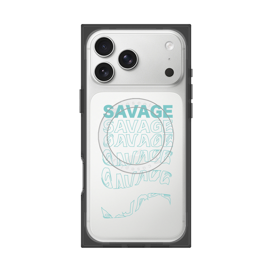 プレミアムスクエアケース with MagSafe［ SAVAGE Blue ］