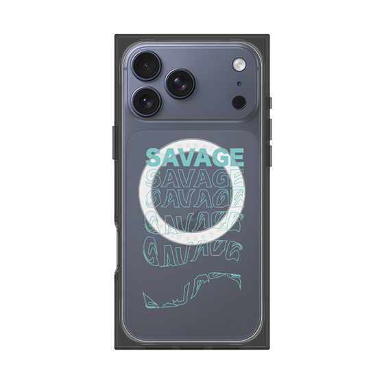 プレミアムスクエアケース with MagSafe［ SAVAGE Blue ］