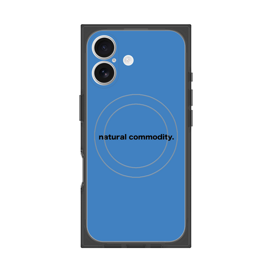 プレミアムスクエアケース with MagSafe［ NATURAL COMMODITY Blue ］