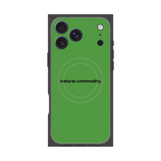 プレミアムスクエアケース with MagSafe［ NATURAL COMMODITY Green ］