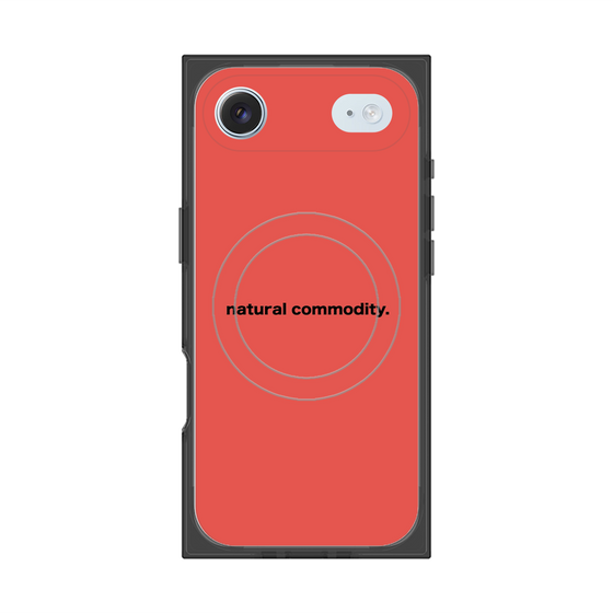 プレミアムスクエアケース with MagSafe［ NATURAL COMMODITY Red ］