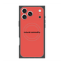 プレミアムスクエアケース with MagSafe［ NATURAL COMMODITY Red ］