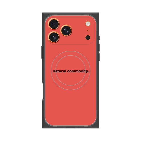 プレミアムスクエアケース with MagSafe［ NATURAL COMMODITY Red ］