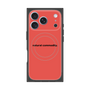 プレミアムスクエアケース with MagSafe［ NATURAL COMMODITY Red ］