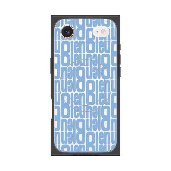 プレミアムスクエアケース with MagSafe［ LANVIN en Bleu - Logo Pattern - Blue ］