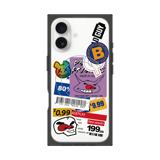 プレミアムスクエアケース with MagSafe［ Demon Friends Sticker .1 ］
