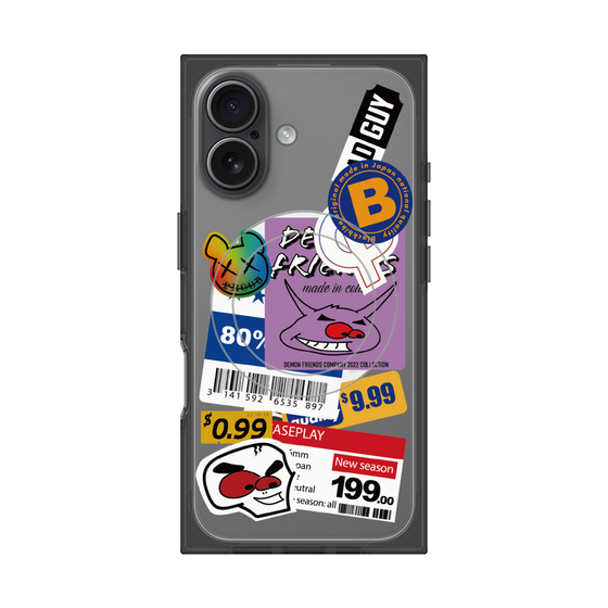 プレミアムスクエアケース with MagSafe［ Demon Friends Sticker .1 ］