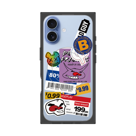 プレミアムスクエアケース with MagSafe［ Demon Friends Sticker .1 ］