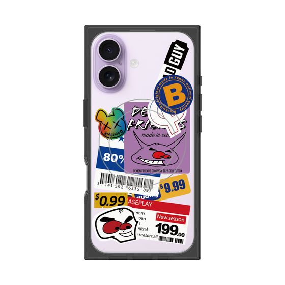 プレミアムスクエアケース with MagSafe［ Demon Friends Sticker .1 ］