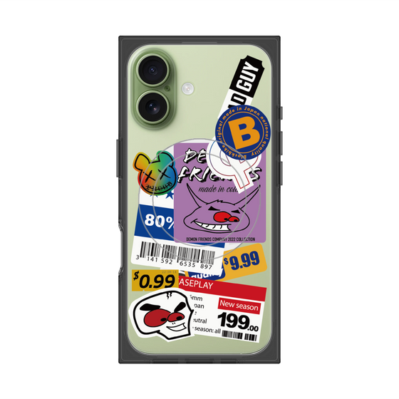 プレミアムスクエアケース with MagSafe［ Demon Friends Sticker .1 ］