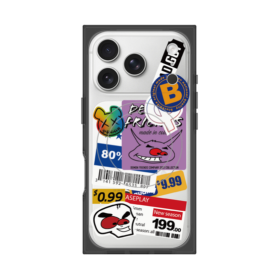プレミアムスクエアケース with MagSafe［ Demon Friends Sticker .1 ］