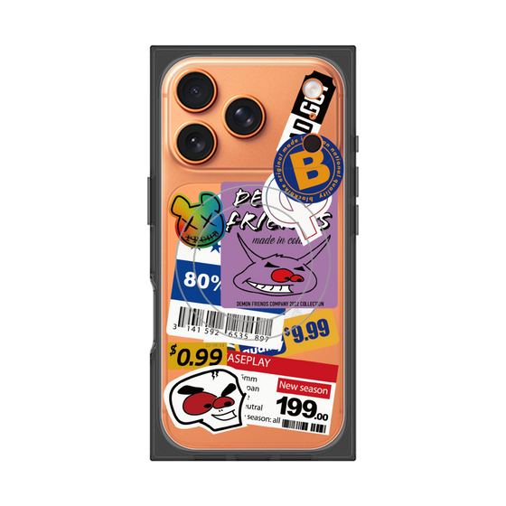 プレミアムスクエアケース with MagSafe［ Demon Friends Sticker .1 ］