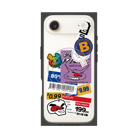 プレミアムスクエアケース with MagSafe［ Demon Friends Sticker .1 ］