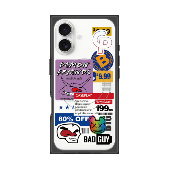 プレミアムスクエアケース with MagSafe［ Demon Friends Sticker .3 ］