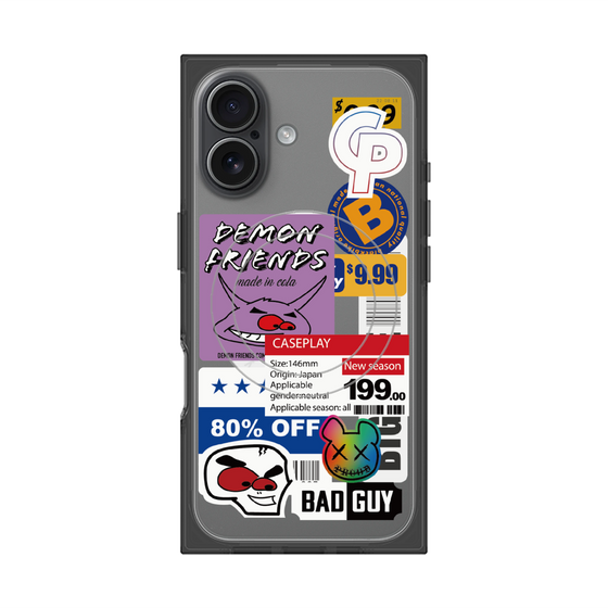 プレミアムスクエアケース with MagSafe［ Demon Friends Sticker .3 ］