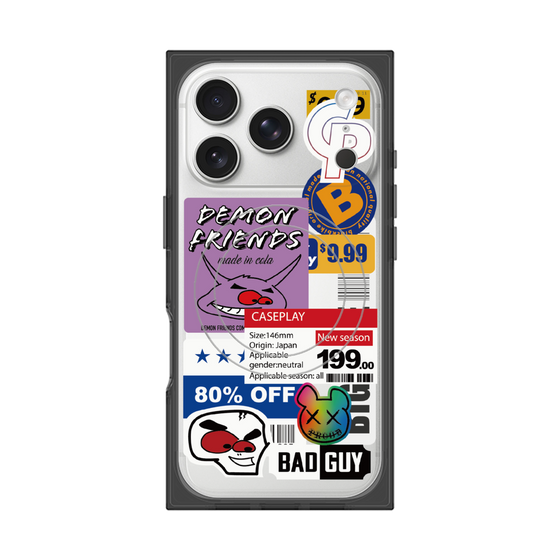 プレミアムスクエアケース with MagSafe［ Demon Friends Sticker .3 ］