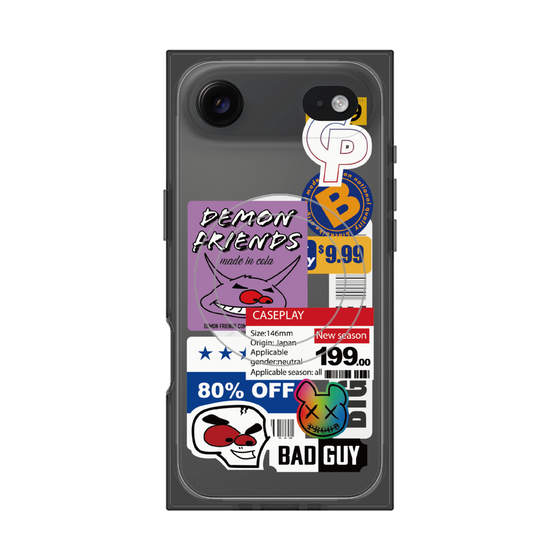 プレミアムスクエアケース with MagSafe［ Demon Friends Sticker .3 ］