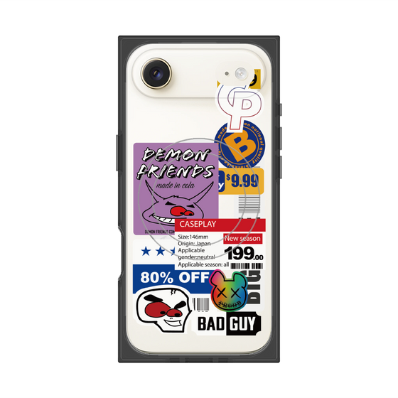 プレミアムスクエアケース with MagSafe［ Demon Friends Sticker .3 ］