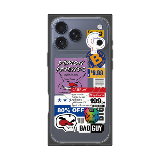 プレミアムスクエアケース with MagSafe［ Demon Friends Sticker .3 ］