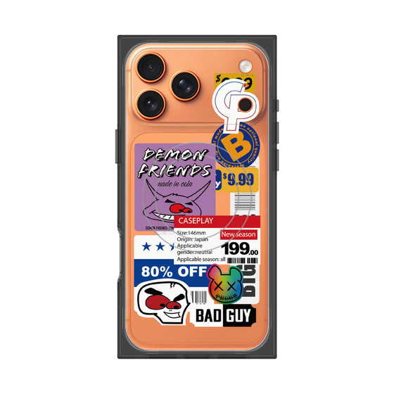 プレミアムスクエアケース with MagSafe［ Demon Friends Sticker .3 ］