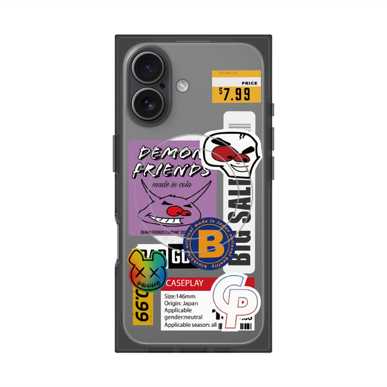 プレミアムスクエアケース with MagSafe［ Demon Friends Sticker .4 ］