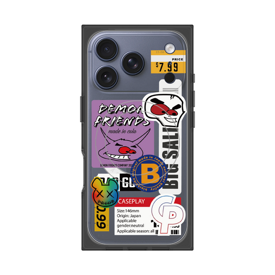 プレミアムスクエアケース with MagSafe［ Demon Friends Sticker .4 ］