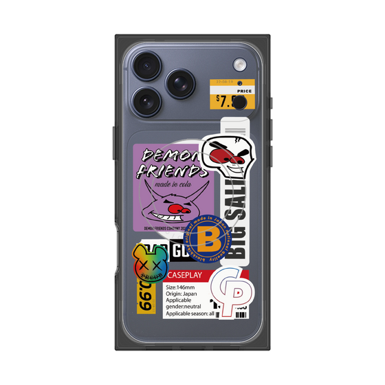プレミアムスクエアケース with MagSafe［ Demon Friends Sticker .4 ］