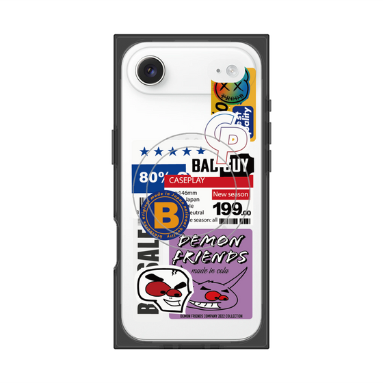 プレミアムスクエアケース with MagSafe［ Demon Friends Sticker .5 ］