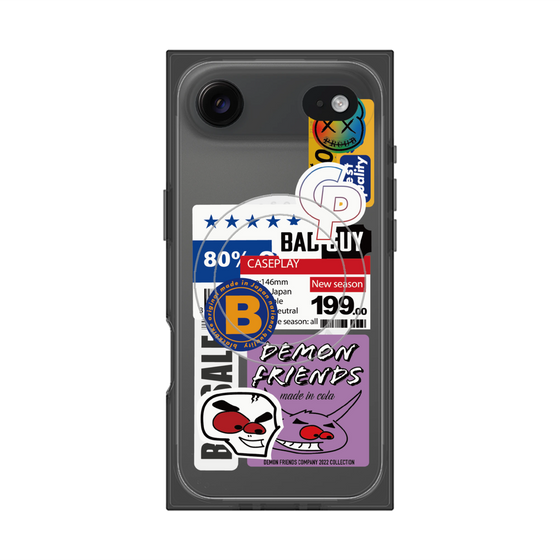 プレミアムスクエアケース with MagSafe［ Demon Friends Sticker .5 ］