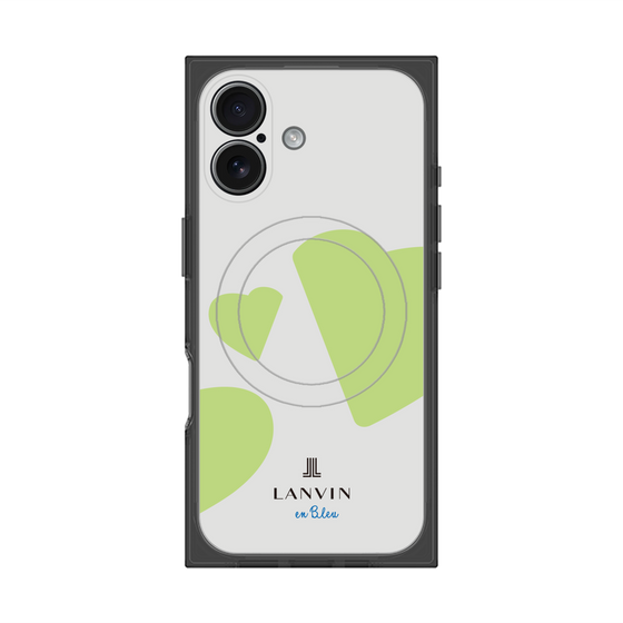 プレミアムスクエアケース with MagSafe［ LANVIN en Bleu Hearts Green - ランバン ハート グリーン ］