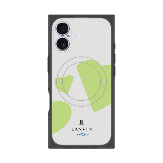 プレミアムスクエアケース with MagSafe［ LANVIN en Bleu Hearts Green - ランバン ハート グリーン ］