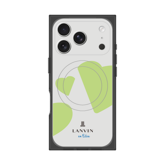 プレミアムスクエアケース with MagSafe［ LANVIN en Bleu Hearts Green - ランバン ハート グリーン ］