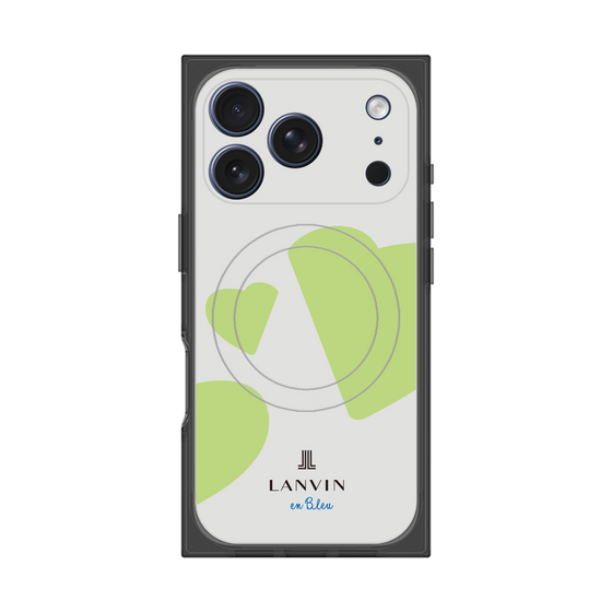 プレミアムスクエアケース with MagSafe［ LANVIN en Bleu Hearts Green - ランバン ハート グリーン ］