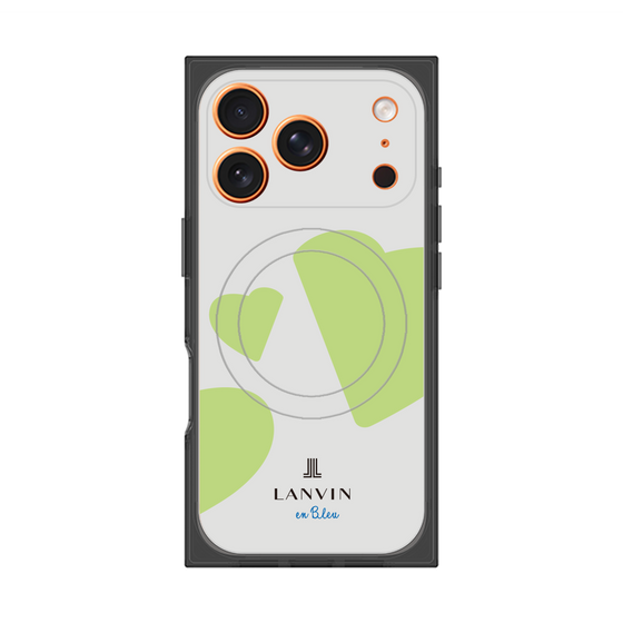 プレミアムスクエアケース with MagSafe［ LANVIN en Bleu Hearts Green - ランバン ハート グリーン ］