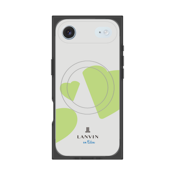 プレミアムスクエアケース with MagSafe［ LANVIN en Bleu Hearts Green - ランバン ハート グリーン ］