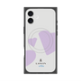 プレミアムスクエアケース with MagSafe［ LANVIN en Bleu Hearts Purple - ランバン ハート パープル ］