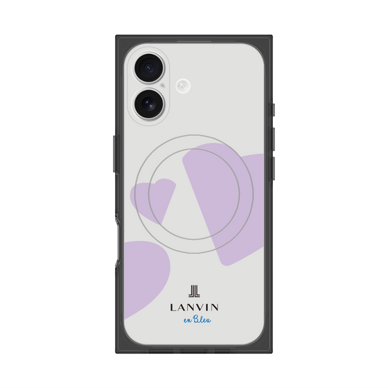 プレミアムスクエアケース with MagSafe［ LANVIN en Bleu Hearts Purple - ランバン ハート パープル ］