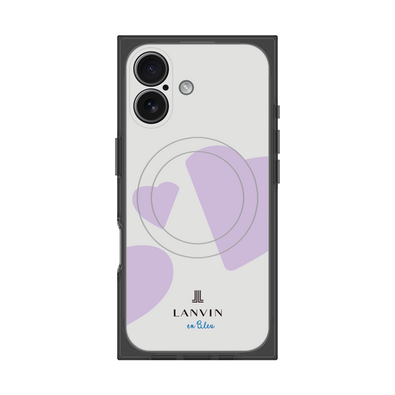 プレミアムスクエアケース with MagSafe［ LANVIN en Bleu Hearts Purple - ランバン ハート パープル ］