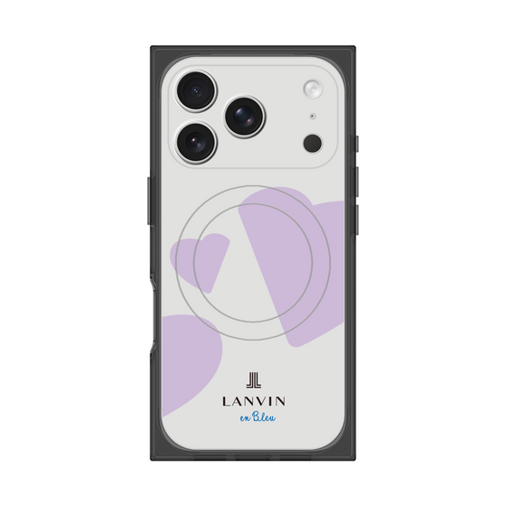 プレミアムスクエアケース with MagSafe［ LANVIN en Bleu Hearts Purple - ランバン ハート パープル ］