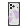 プレミアムスクエアケース with MagSafe［ LANVIN en Bleu Hearts Purple - ランバン ハート パープル ］