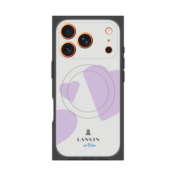 プレミアムスクエアケース with MagSafe［ LANVIN en Bleu Hearts Purple - ランバン ハート パープル ］