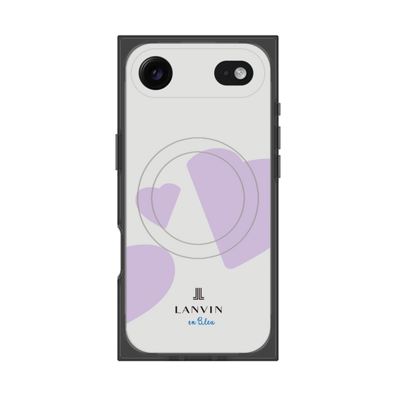 プレミアムスクエアケース with MagSafe［ LANVIN en Bleu Hearts Purple - ランバン ハート パープル ］