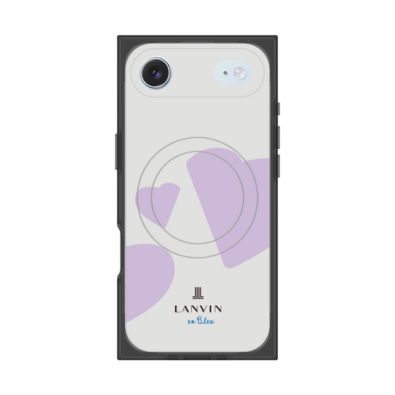 プレミアムスクエアケース with MagSafe［ LANVIN en Bleu Hearts Purple - ランバン ハート パープル ］
