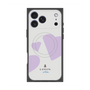 プレミアムスクエアケース with MagSafe［ LANVIN en Bleu Hearts Purple - ランバン ハート パープル ］