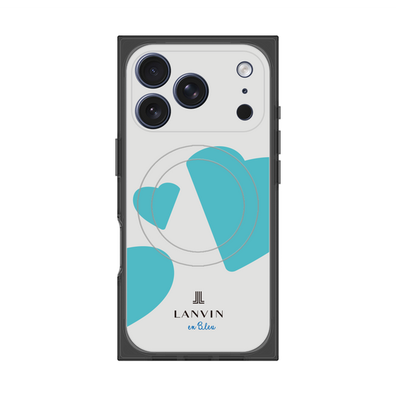 プレミアムスクエアケース with MagSafe［ LANVIN en Bleu Hearts Blue - ランバン ハート ブルー ］