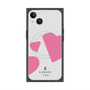プレミアムスクエアケース with MagSafe［ LANVIN en Bleu Hearts Pink - ランバン ハート ピンク ］