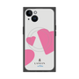 プレミアムスクエアケース with MagSafe［ LANVIN en Bleu Hearts Pink - ランバン ハート ピンク ］